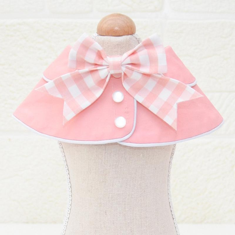 Pet Accessories Dog Small Shawl Bib Saliva Towel Triangle Scarf - Size L - Light Blue