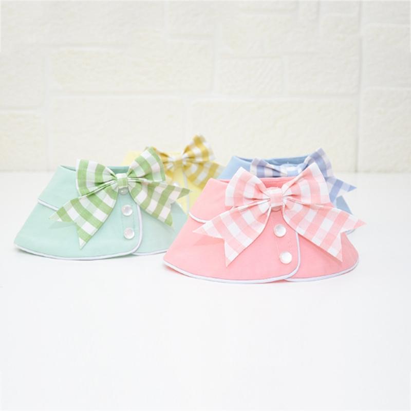 Pet Accessories Dog Small Shawl Bib Saliva Towel Triangle Scarf - Size L - Light Blue