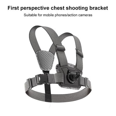 Adjustable Chest Strap with Mount and Screw - 4 In 1