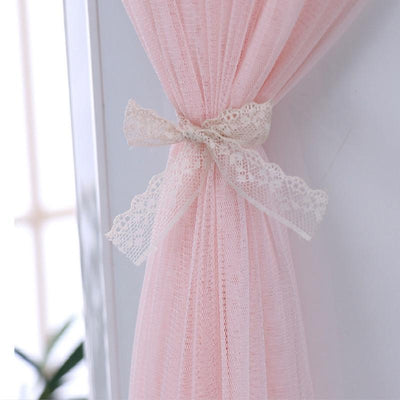 180cm Vertical Lace Air Conditioner Dust Cover - White