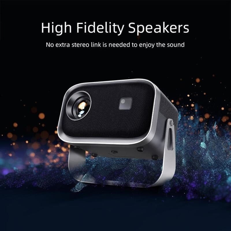 Portable Home Theater Projector - 720P 150 Lumens Grey