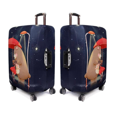 Large Elastic Dustproof Luggage Cover - Durable and Protective - Love Girl