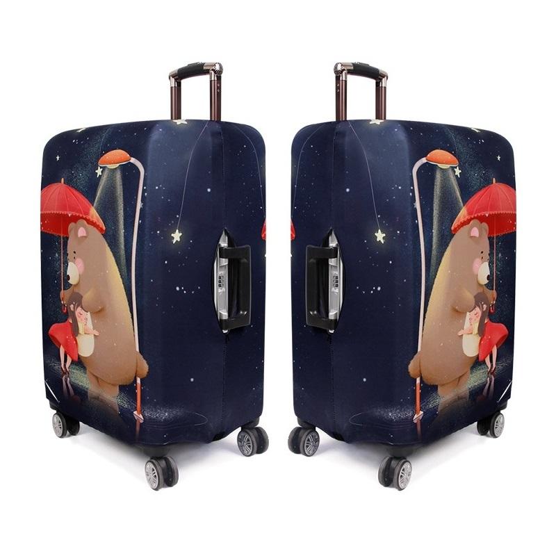 Large Elastic Dustproof Luggage Cover - Durable and Protective - Love Girl
