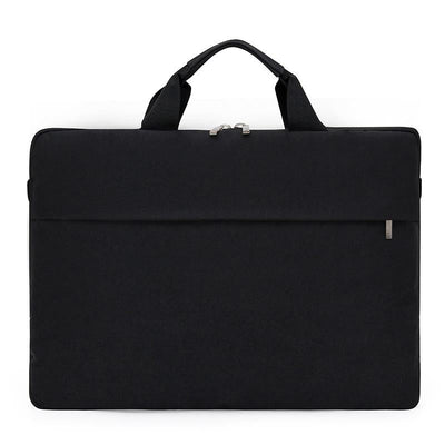 15 Inch Waterproof Portable Notebook Bag - Multifunctional Single Shoulder Computer Bag - Black