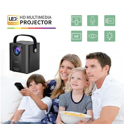 Portable Mini Hd Led Projector - C500 - White