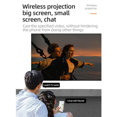 Portable Home Theater Projector - 400 Lumens Hd Same Screen Version - White Yellow