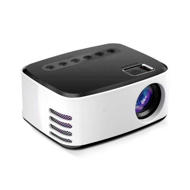 Portable Home Theater Projector - 400 Lumens Hd Same Screen Version - White Yellow