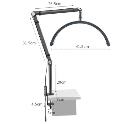 Adjustable Beauty Light for Eyelash Techs - 16 Inch - White