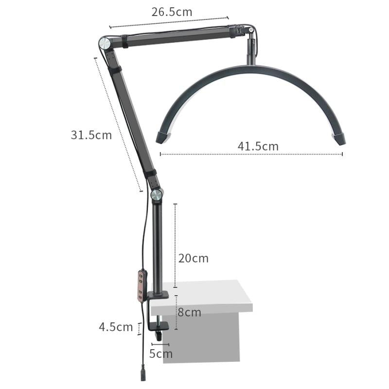 Adjustable Beauty Light for Eyelash Techs - 16 Inch - White