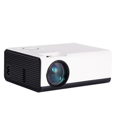 Mini Lcd Digital Projector - 2200 Lumens 800X480 Same Screen Version - White / Black