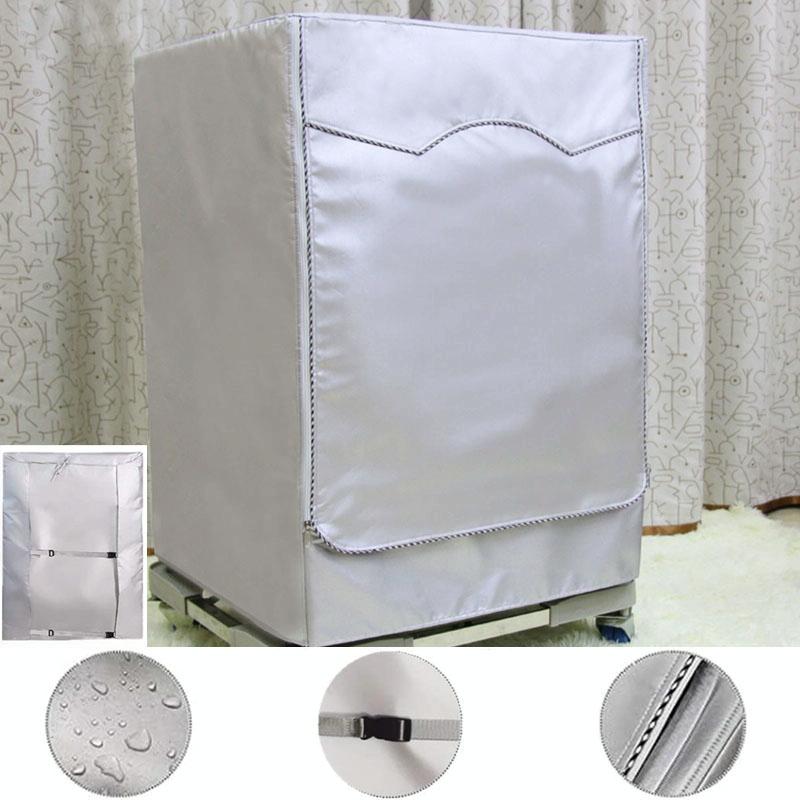 Waterproof Dustproof Cover for 420d Roller Boiler Washing Machine - 60x53x85cm Size - Silver - 69X84X100Cm