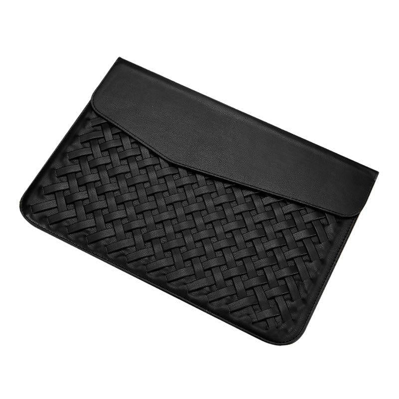 15 Inch Hand-Woven Notebook Liner Bag For Computers - Black