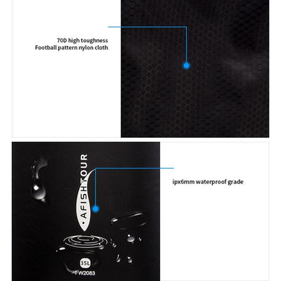 Multi Function Outdoor Storage Bag Waterproof Lightweight 35L Capacity - Yellow