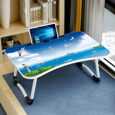 Adjustable Folding Laptop Desk With Non-Slip W-Shaped Legs - Portable And Compact - Hcb5116A