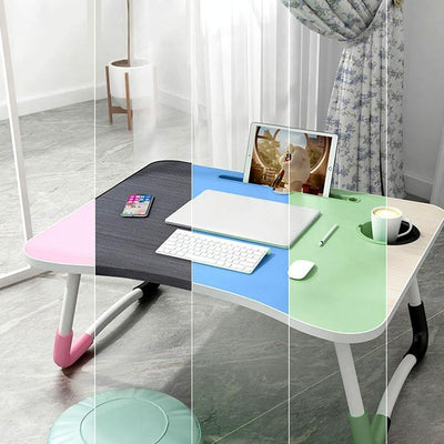 Adjustable Folding Laptop Desk With Non-Slip W-Shaped Legs - Portable And Compact - Hcb5116A