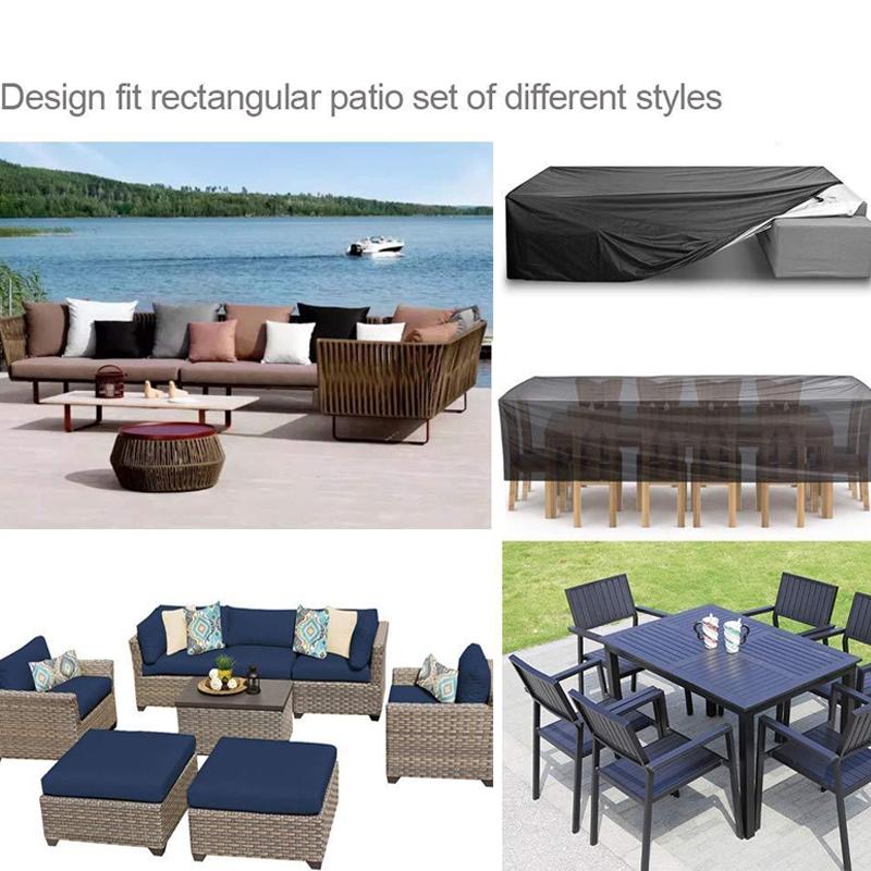 Waterproof Outdoor Furniture Cover For Garden Table And Chairs - 270X180X89Cm