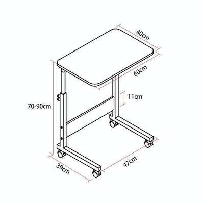 Portable Wood Laptop Desk - Removable & Bedside - Hc0227A