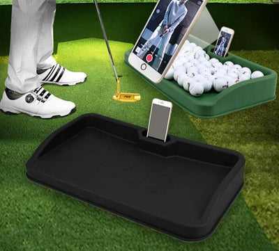 Black Character Pattern Golf Service Box with Phone Stand - 100 Balls - Black Pgm