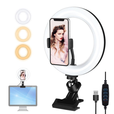 7.9 Ring Selfie Light with Dual Colour Led for Vlogging & Photography