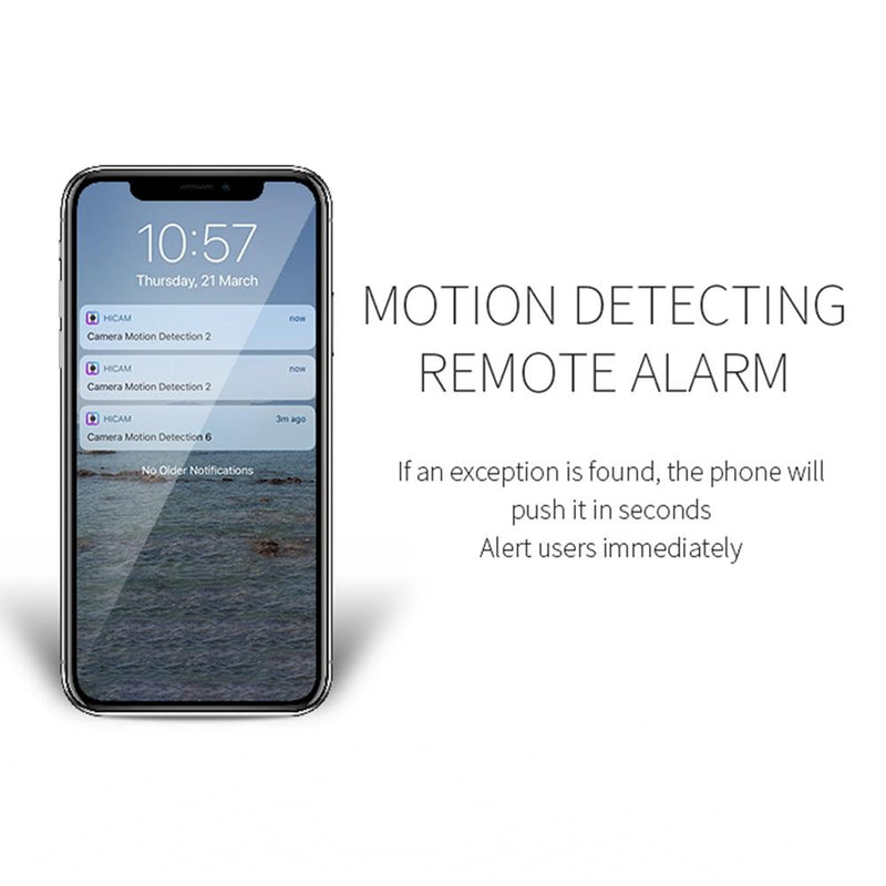 720P Mini Wearable Wifi Camera - 120 Degree Wide Angle - Black