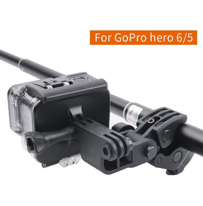 Waterproof Clamp Mount Adapter Kit for Gopro Hero6 / 5 with Back Cover