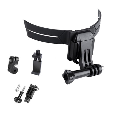Helmet Mount Kit for Action Camera with Phone Clamp and Adapter