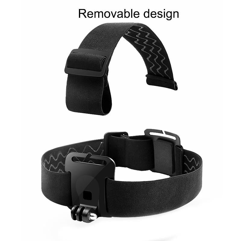 Adjustable Head Strap With Phone Clamp For Gopro And Action Cameras