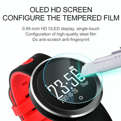 0.95 Inch Hd Oled Screen Display Bluetooth Smart Bracelet Ip68 Waterproof Support Pedometer / Sedentary Reminder / Heart Rate Monitor / Sleep Monitor Compatible With Android And Ios Phones - Black