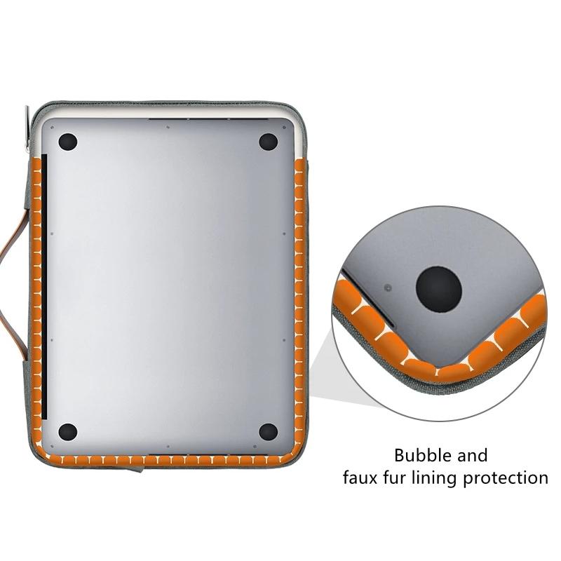 Waterproof Laptop Sleeve Bag With Zipper - Handheld - Black