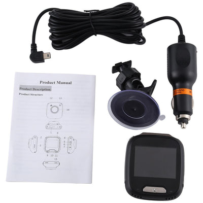 2.0 Lcd Mini Car Dvr Camera Recorder - 1080p Hd 170 Degree Wide Angle View