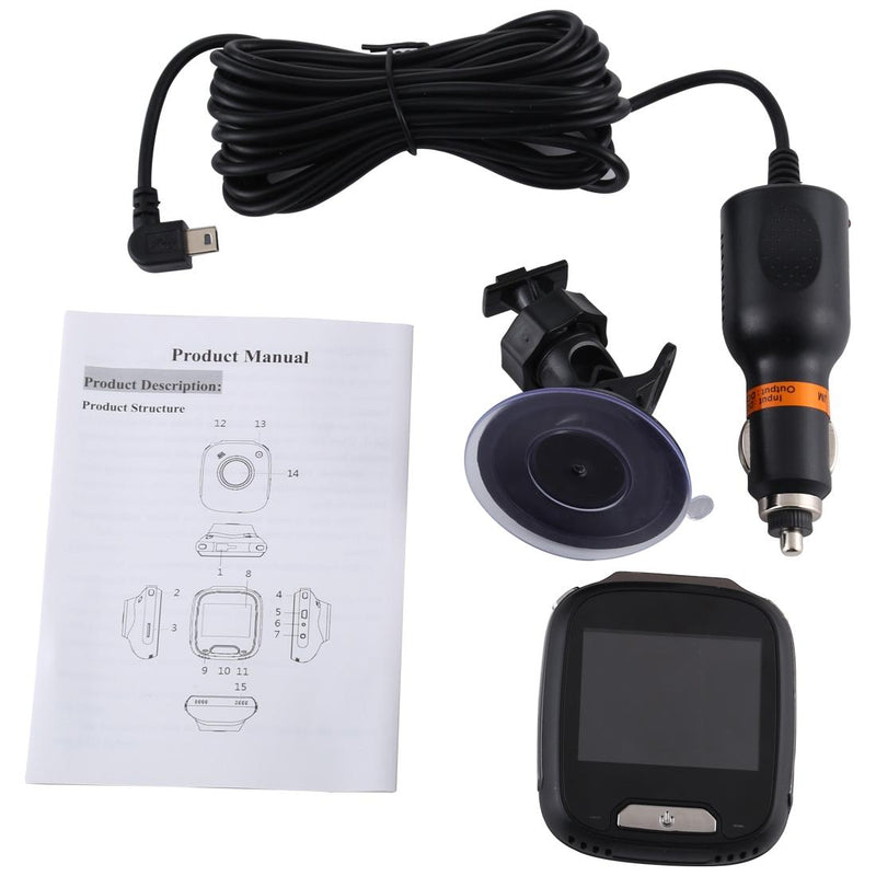 2.0 Lcd Mini Car Dvr Camera Recorder - 1080p Hd 170 Degree Wide Angle View