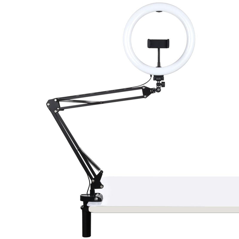 10.2 Ring Light With Usb 3 Modes Dual Colour Phone Clamp