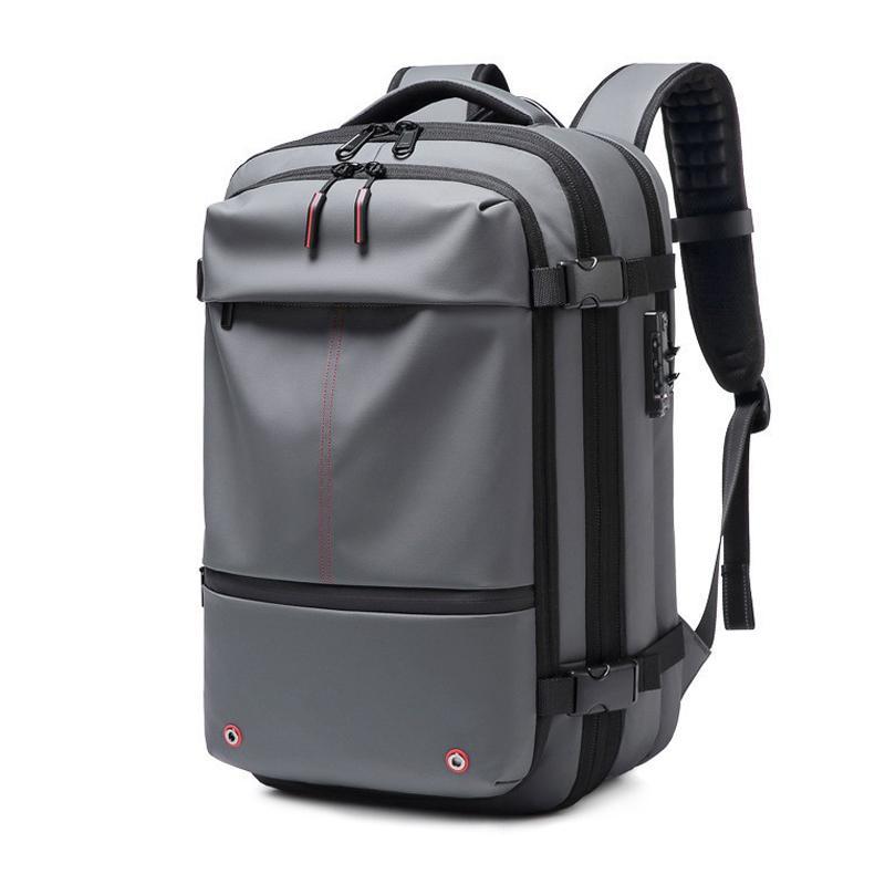 19 Inch Expandable Short Trip Luggage Bag For Men - Gray