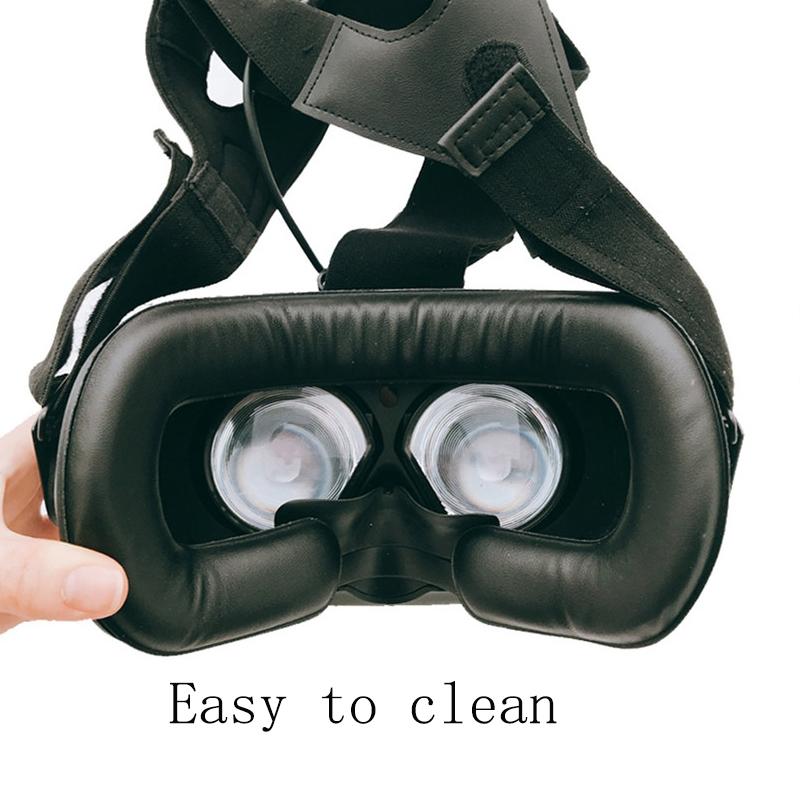 2-Pack Leather Eye Masks For Htc Vive Vr Headset - Thin 1.5Cm