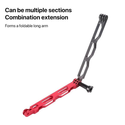 Aluminum Extension Arm with Hollow Grip - 20cm - Red