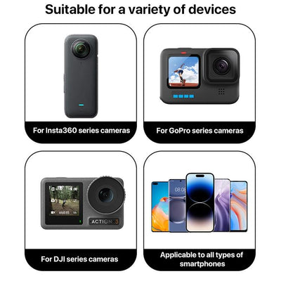 Aluminum Extension Arm with Hollow Grip - 20cm - Red