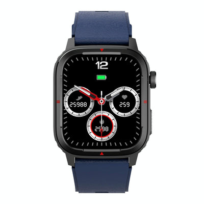 1.7 Inch Tft Hd Screen Smart Watch Support Bluetooth Calling / Blood Pressure Monitoring - Black