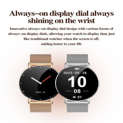 1.32 Inch Colour Screen Smart Watch With Bluetooth Call & Health Monitoring - Silver