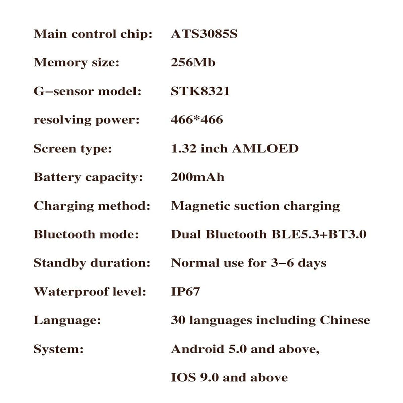 1.32 Inch Colour Screen Smart Watch With Bluetooth Call & Health Monitoring - Silver