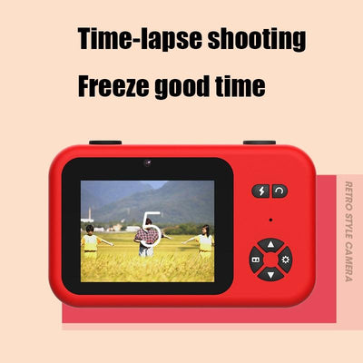 Mini 4k Dual Camera for Kids - 50mp Front & Rear - Yellow