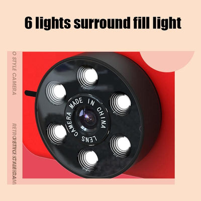 Mini 4k Dual Camera for Kids - 50mp Front & Rear - Yellow