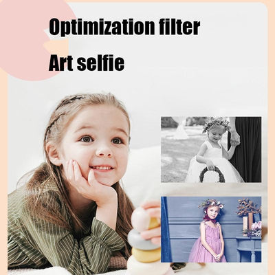 Mini 4k Dual Camera for Kids - 50mp Front & Rear - Yellow