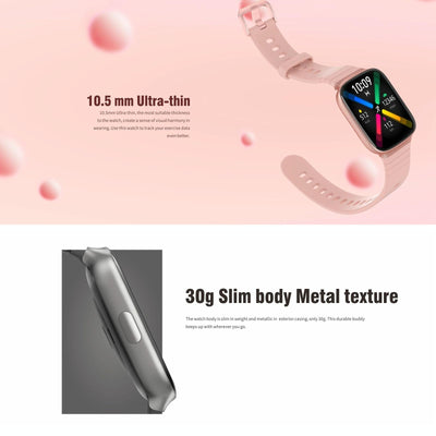 1.69 Inch Ips Screen 5Atm Waterproof Sport Smart Watch Support Sleep Monitoring / Heart Rate Monitoring / Sport Mode / Incoming Call & Information Reminder - Black