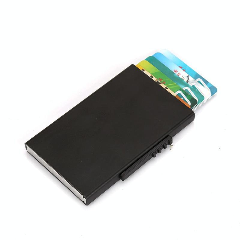 Aluminum Rfid Blocking Credit Card Holder - Blue