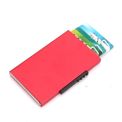 Aluminum Rfid Blocking Credit Card Holder - Blue