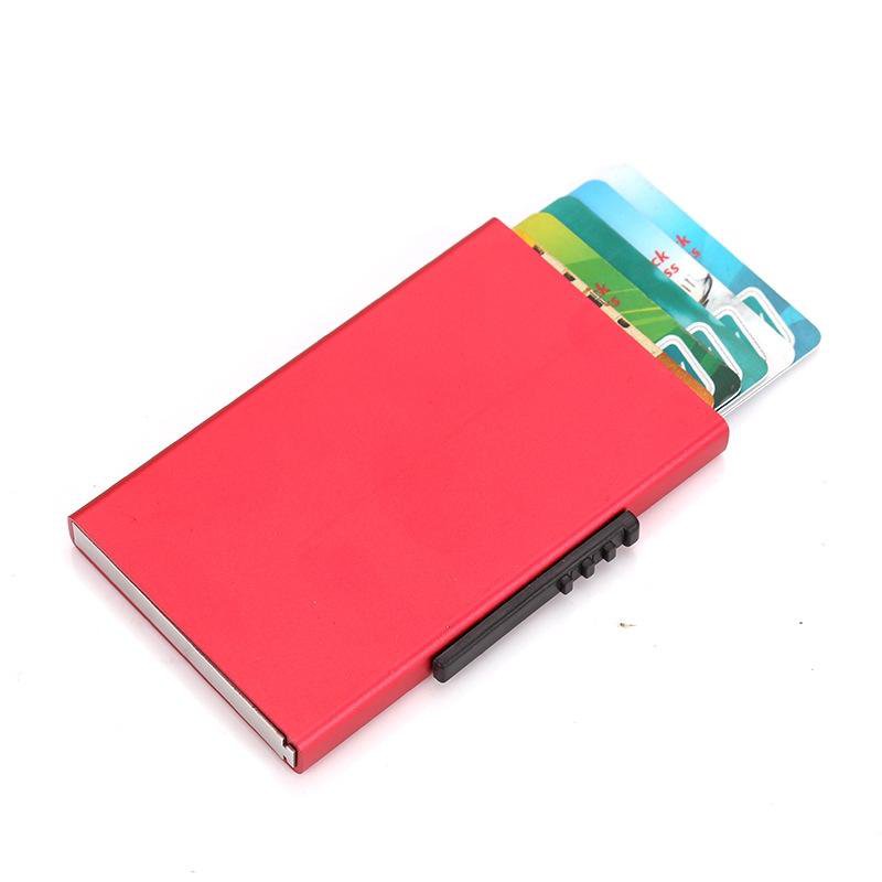 Aluminum Rfid Blocking Credit Card Holder - Blue