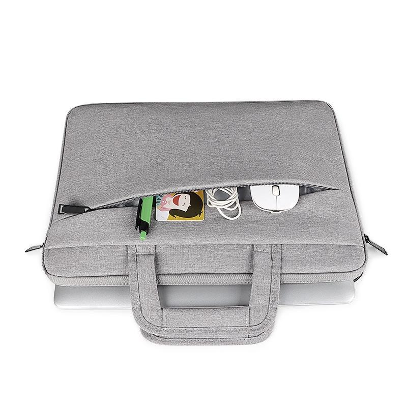 11.6-12.5 Inch Multi-compartment Laptop Sleeve with Waterproof Storage - Pink