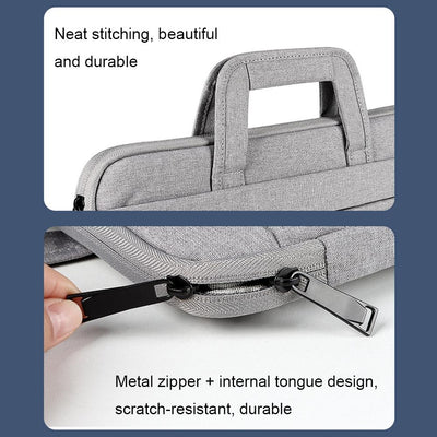 11.6-12.5 Inch Multi-compartment Laptop Sleeve with Waterproof Storage - Pink