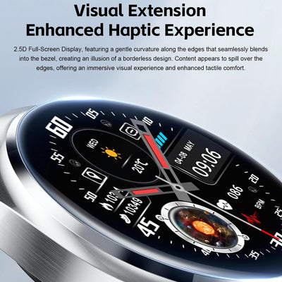 1.53 Inch Ips Screen 2 In 1 Bluetooth Earphone Smart Watch - Silver