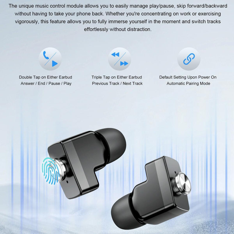 1.53 Inch Ips Screen 2 In 1 Bluetooth Earphone Smart Watch - Silver